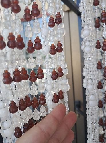 perac za dubinsko pranje: 3000din Dekorativne zavese od perli – prirodan stil za vaš dom — 5