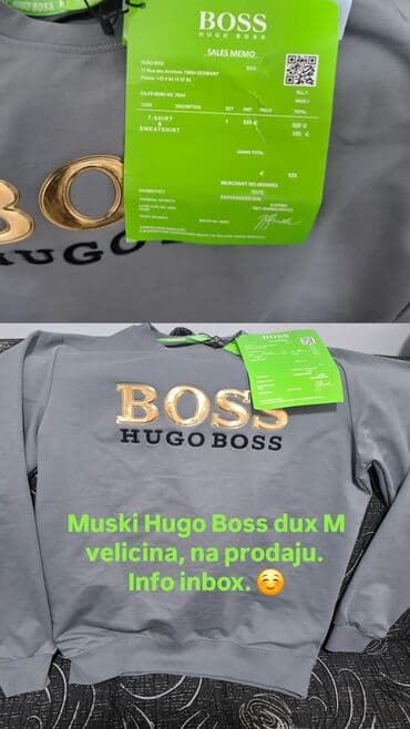 Trousers: Sweatshirt, M, Hugo Boss, color - Grey — 5