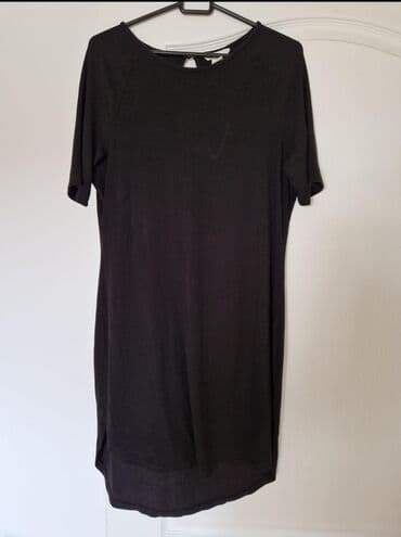 najlepse haljine za svecane prilike: H&M L (EU 40), bоја - Crna, Oversize, Kratkih rukava — 3