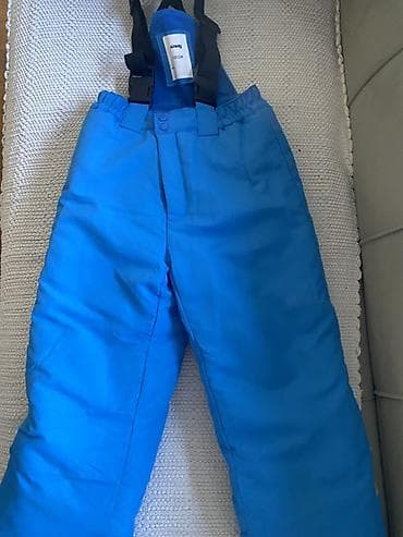 Dečije ski pantalone sa tregerima, plave boje. - Veličina: 122–128 cm