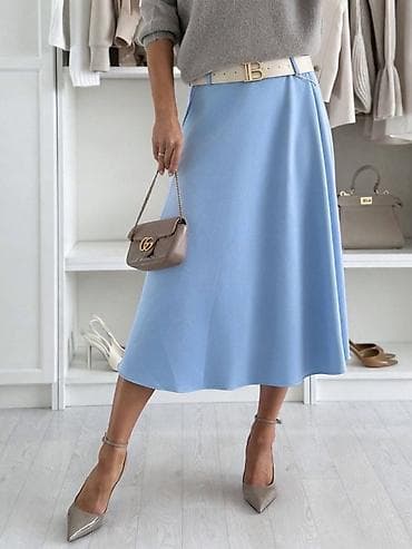 til suknja: Satenasta midi suknja A-kroja Ovaj prelep model suknje nam je upravo — 4