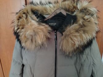 invento zenske jakne: Ženska zimska jakna sa kapuljačom i krznom - Duža, topla, prošivena — 5