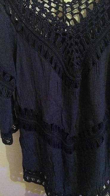 jakne pull and bear: Kao Nova Slatka teget bluza šupljikava Slatka letnja teget bluza — 3