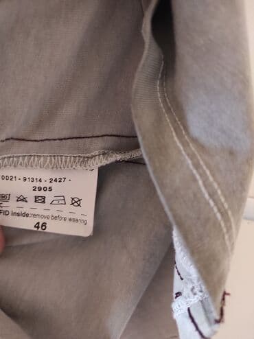 helanke sa trakom oko stopala: XL (EU 42), Cotton, Print, color - Grey — 4