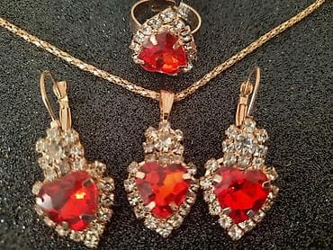 pull and bear komplet: Nakit Set Ogrlica, minđiše i prsten. Slanje poštom. - Postekspres - — 3