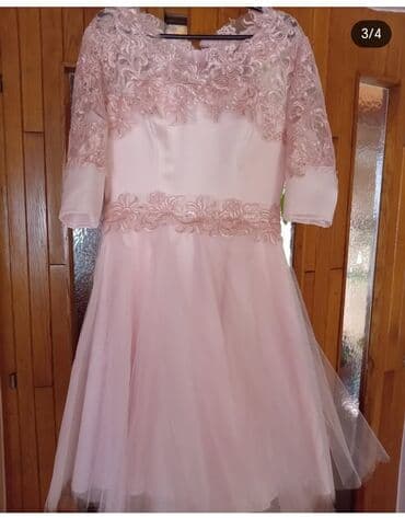 haljine zara svecane: XL (EU 42), color - Pink, Evening, Long sleeves — 1