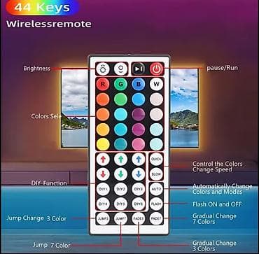 gaming pc: RGB led traka 5m ✔ 16 boja ✔ Daljinski upravljač ✔ Samolepljiva – — 2