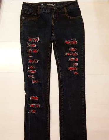 pocepane pantalone: Farmerke Naznacena vel 38. Odgovaraju za S Prelepe, nisu — 1
