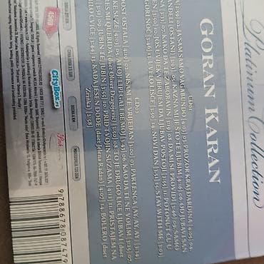 paklene ulice 7: Goran Karan – Platinum Collection (Dupli disk) Izdavač: City Records — 2