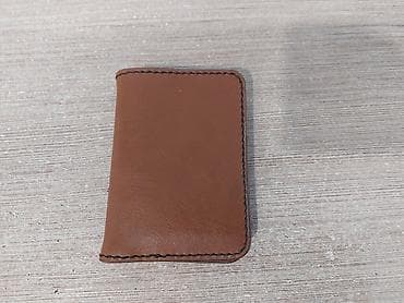 Novčanici: Kožni minimalistički novčanik/karticaš - Ručno rađen od prirodne — 4