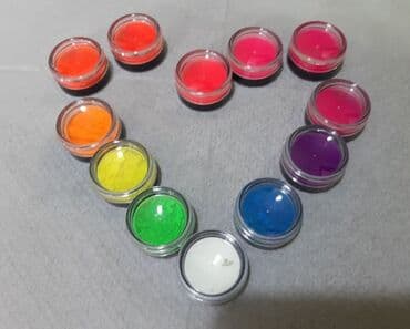 Nega noktiju: ( Manje pakovanje ) Ombre neon pigment za nokte Cena za komad 80din — 1