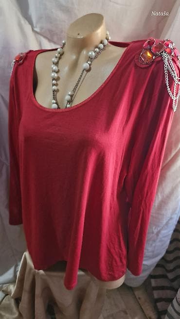 bluza trapstar: 2XL Ricarda M. 700din Elegantna pamučna sa elastinom vrhunska Poluobim — 4