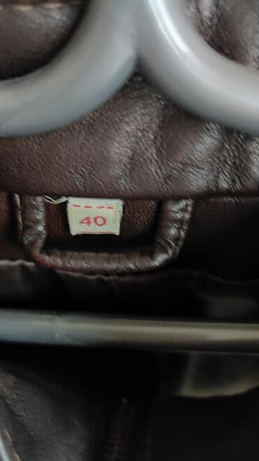 kozna jakna hugo boss: Ženska kožna jakna – tamno braon - Materijal: prirodna koža (mekana — 2