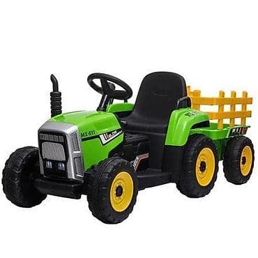 bozicni voz igracka: Traktor Model 261 na akumulator sa prikolicom – zeleni (šifra — 4