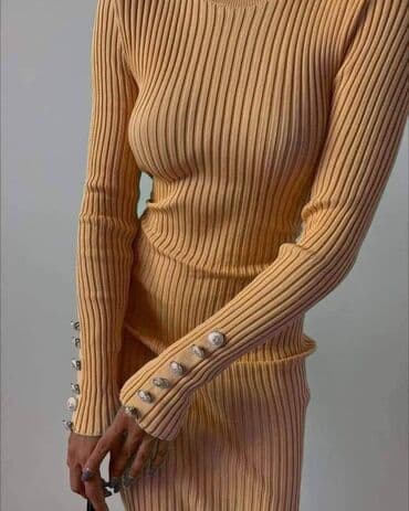 haljine must have: NEW KNITTED MUST HAVE New,WAWE'' Paraf Basic Dress Velicine:Uni — 3