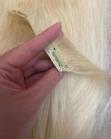 ps komplet: Set klip-on ekstenzija za kosu – svetloplave/plavuše (blond) - Tip — 4