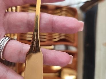 ineks kula: AMC Besteck “Gold 70 TLG Noblesse” – set escajga sa pozlatom 23/24 — 3