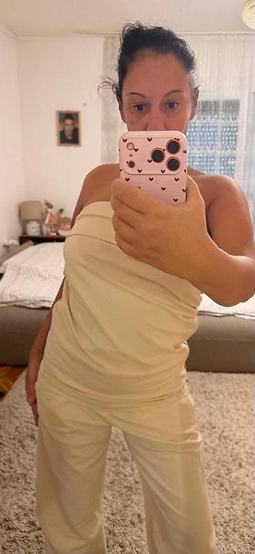 moderni zenski kompleti: Potpuno ocuvan komplet pantalone i top majica, kao nov. Pantalone su — 5