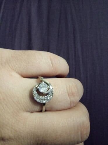 srebrna ogrlica sa krsticem: Women's ring, Material: Cubic zirconia, Silver — 1