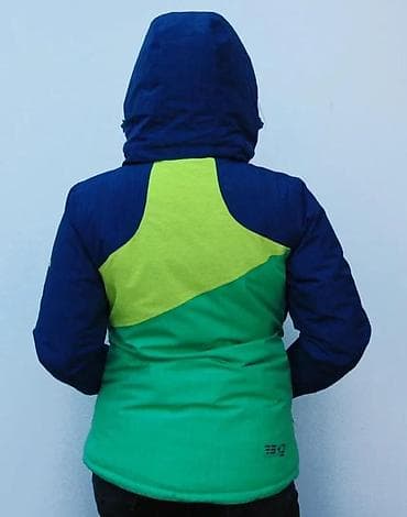 Ženska obuća: Zimska/ski jakna – žensko - Trobojni dizajn: tamnoplava, limeta i — 7