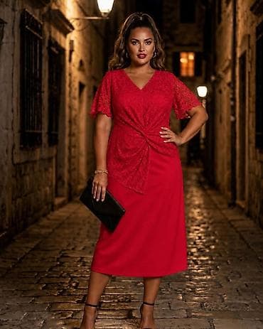 svecane haljine za punije: 07. Haljina za punije
XL 2XL 3XL 
Cena : 2.900 dinara H — 2