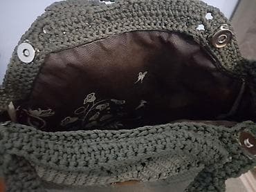 Lične stvari: Ručno heklana ženska torba – oktagonalni/okruglasti oblik - — 2