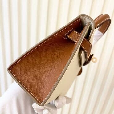 torbice new yorker: Elegantna ženska torba sa ručkom i kaišem za rame, u kombinaciji bež i — 4