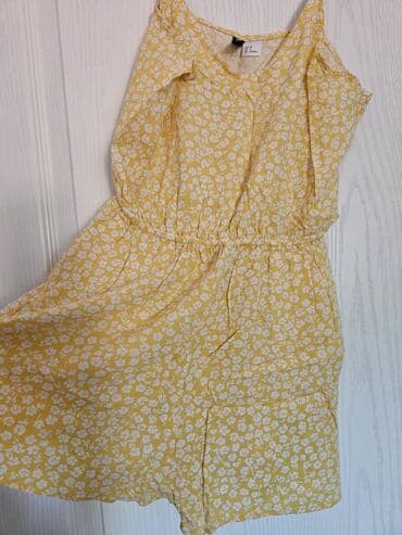 dzemper sa srcima: H&M, S (EU 36), Floral, color - Yellow — 4