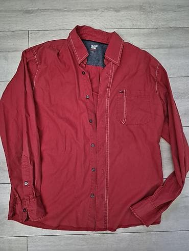 galileo košulje: Košulja Tommy Hilfiger, bоја - Bordo — 1