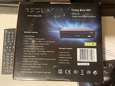 pec na drva nis: TESLA set top box 601 (DVB-T2) Odlicno stanje. Vrlo malo korisceno — 4
