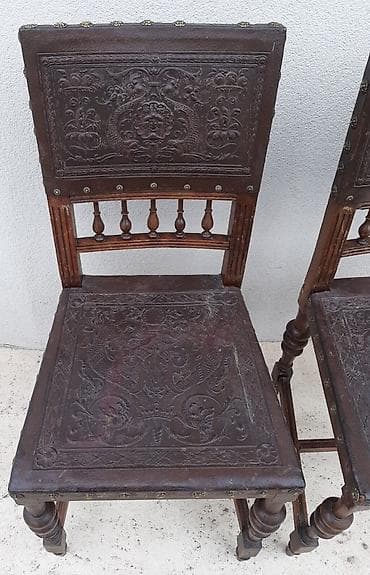 starinski stolovi: Alt Deutsch 2-dve Stilske Stolice •Za restauraciju (sređivanje) — 2