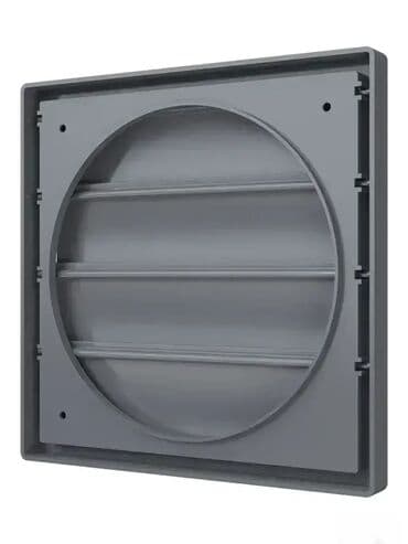 oprema za klime: U ponudi Ventilaciona rešetka gravitaciona PVC f-355mm 410x410mm siva — 5