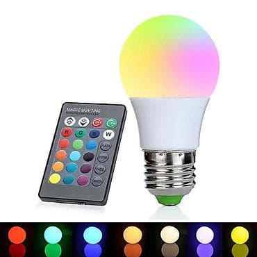 RGB Led Sijalica 8W RGB LED sijalica E27 Snage 8w Ide uz daljinski