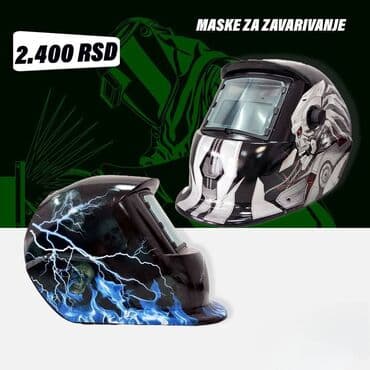 Garden tools and equipment: Maske za zavarivanje – grafički dizajn - Zaštitne maske sa velikim — 1