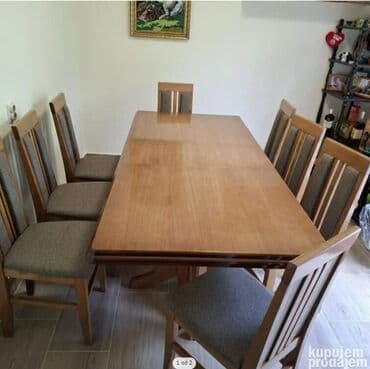 hrast namestaj krusevac: 08. Baluster 4 Dimenzije: 40 Boja hrast Stolice dupli naslon Meblo — 1