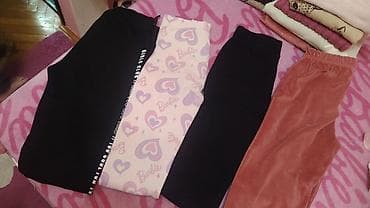 pantalone bele: Paket odece za devojčice 7god, vel 128cm — 6