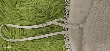 Men's Clothing: Bela letnja haljina na bretele – Zara, veličina S (EU S / USA S / MEX — 6