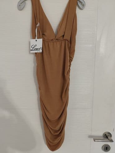 haljine za plažu c a: One size, color - Brown, Evening, Without sleeves — 2