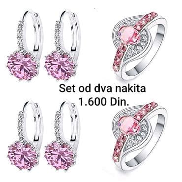 Posrebreni set nakita od hirurskog čelika sa žigom S925 od dva na lalafo.rs Posrebreni set nakita od hirurskog čelika sa žigom S925 od dva