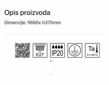 električni čajnik: Šifra:110875 Brend: MITEA Lighting Artikal: Luster Tip grla: E27 Broj — 2