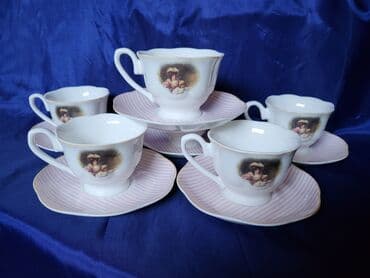 porcelanske solje za caj: Soljice nove,vintaz za kafu Sigma porcelanske. Soljice komada 6 u — 1