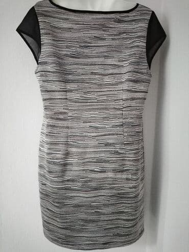 dugacke haljine svecane: L (EU 40), color - Grey, Short sleeves — 2
