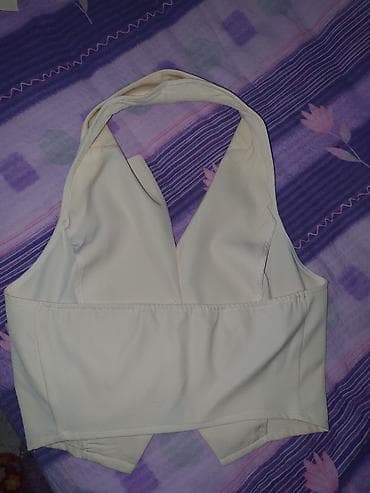 Kompleti: Damski komplet – prsluk i pantalone, bež/šampanj ton. - Materijal — 2