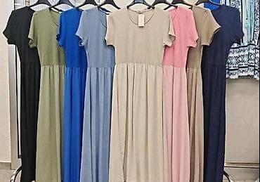 sandale ca: Ženska maxi haljina sa kratkim rukavima - Kroj: gornji deo pripijen — 3