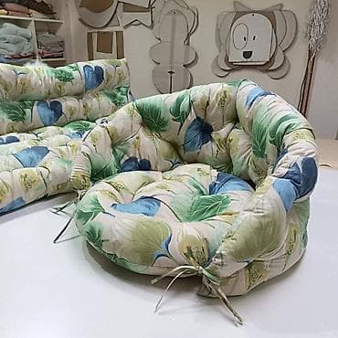 ikea jastuci za bastenske stolice: Ručno šiveni podni jastuci za Baštanski nameštaj – modularni tatami — 1
