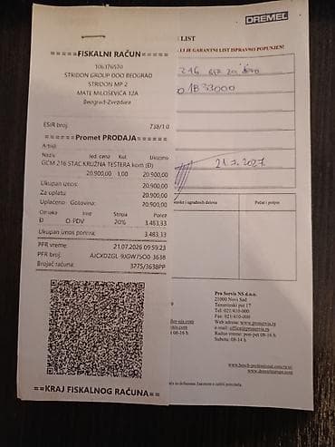 roto glave kupujem prodajem: Ger cirkular potpuno nov garancija i originalna kutija. Presecena — 5