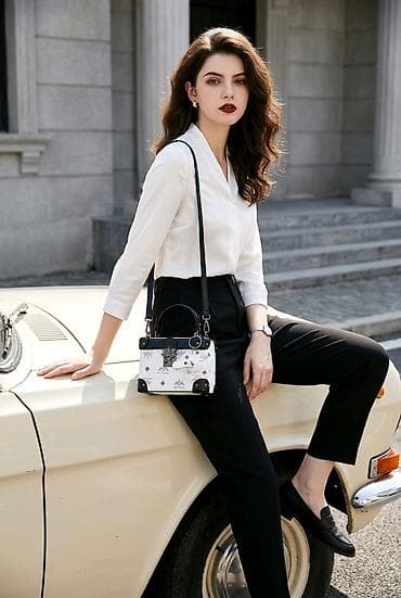 mona torbe polovne: Damska torba – box/mini trunk dizajn - Model: pravougaona “mini — 3