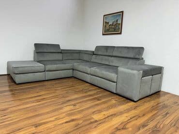 natuzzi garniture: *Dimenzija 295x240 *Univerzalan ugao *Val opruge *2 skrivena taburea — 4