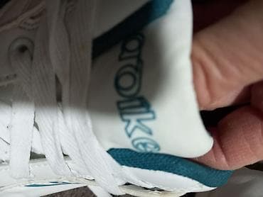 ngn patike: Bele sportske patike sa pertlama - Boja: bela sa tirkiznim detaljima — 5