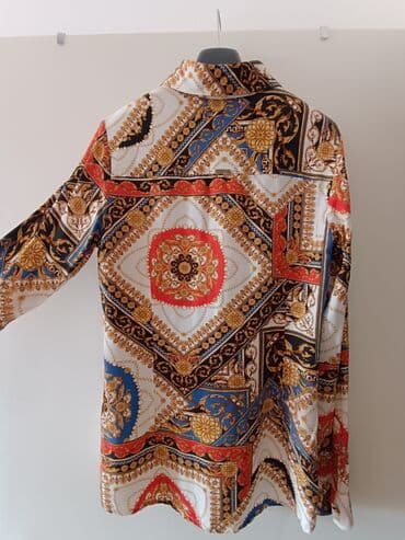 tunika boho style: S (EU 36), Viscose, Geometrical, color - Multicolored — 2